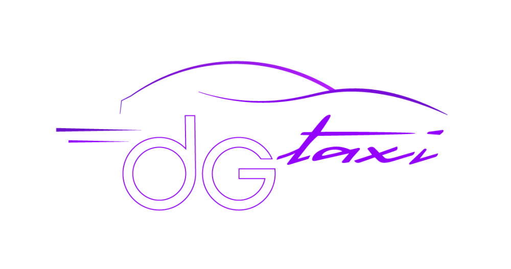 Logo dgtaxi38-couleur + blanc + slogan SF